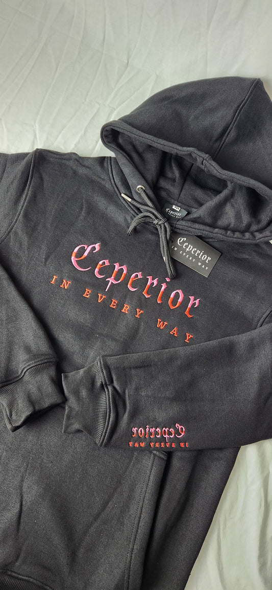 PINK-ON-BLACK TRACKSUITS